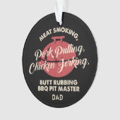 Moderne Fleischrauchen GRILLEN Pit Master Vater Ornament (Vorderseite)