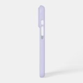 Moderne Flieder-Minimalist-Monogramm-iPhone-Hülle iPhone Hülle (Linke Seite)