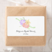 Moderne Flora-Aquarell-Flaschenmarken (Insitu)