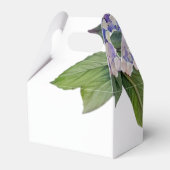 Moderne floral Boho Calligrafy Wedding Vielen Dank Geschenkschachtel (Rückseite)