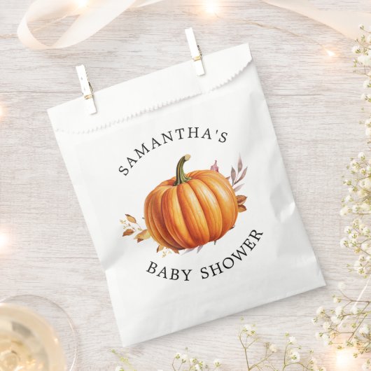 Moderne Floral Fall Babydusche Geschenktütchen (Ausgeschnitten)