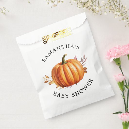 Moderne Floral Fall Babydusche Geschenktütchen (Versiegelt)