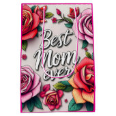 Moderne floral luxuriöse Geschenksammlung Mittlere Geschenktüte (Rückseite)