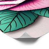 Moderne floral luxuriöse Geschenksammlung Poster (Ecke)