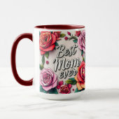 Moderne floral luxuriöse Geschenksammlung Tasse (Links)