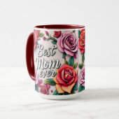 Moderne floral luxuriöse Geschenksammlung Tasse (Vorderseite Links)
