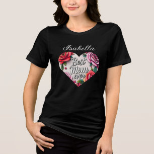 Moderne floral luxuriöse Geschenksammlung Tri-Blend Shirt