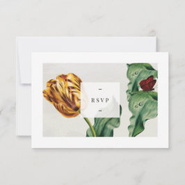 Moderne floral Tulip RSVP Karte