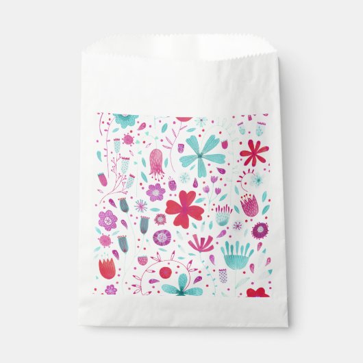 Moderne Floral Watercolor Geschenktütchen (Vorderseite)