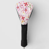 Moderne Floral Watercolor Golf Headcover (Vorderseite)