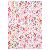 Moderne Floral Watercolor Klemmbrett (Rückseite)