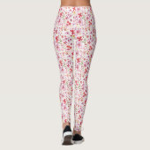 Moderne Floral Watercolor Leggings (Rückseite)