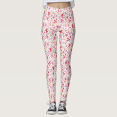 Moderne Floral Watercolor Leggings (Vorderseite)