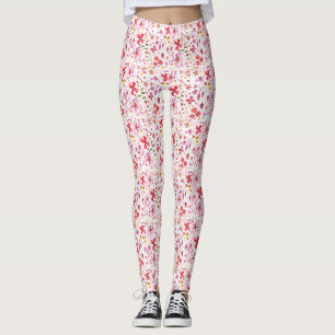 Moderne Floral Watercolor Leggings