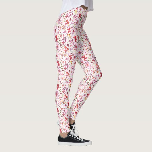 Moderne Floral Watercolor Leggings (Rechts)