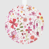 Moderne Floral Watercolor Ornament (Rückseite)