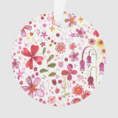 Moderne Floral Watercolor Ornament (Vorderseite)