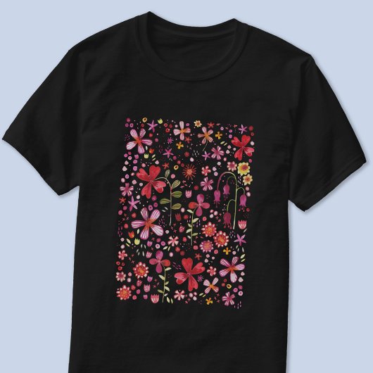 Moderne Floral Watercolor T-Shirt