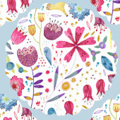 Moderne Floral Watercolor Untersetzer