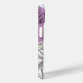 Moderne, floral zeichnend Lila lila Retrokreise Case-Mate iPhone Hülle (Rückseite / Rechts)