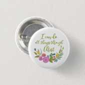 Moderne Floralbibliotheken - Philippinen 4:13 Scha Button (Vorne & Hinten)