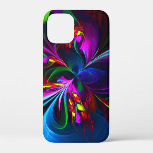Moderne florale abstrakte Kunst Rot Blau Muster #1 Case-Mate iPhone Hülle