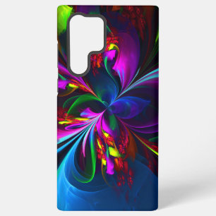 Moderne florale abstrakte Kunst Rot Blau Muster #1 Samsung Galaxy Hülle
