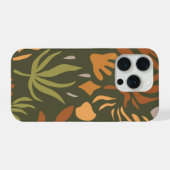 Moderne florale Abstraktion iPhone Hülle (Rückseite (Horizontal))