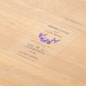 Moderne florale Akryllische Hochzeitssuite Acryleinladungen (Ablage )