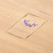 Moderne florale Akryllische Hochzeitssuite Acryleinladungen (Ablage )