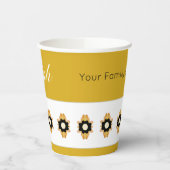 Moderne florale Akzentuierung Pappbecher (Links)