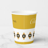 Moderne florale Akzentuierung Pappbecher (Rechts)