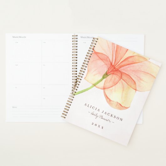 Moderne florale Aquarellfarben Frauenwirtschaft Planer (Anzeige)