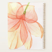 Moderne florale Aquarellfarben Frauenwirtschaft Planer (Rückseite)