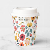 Moderne Florale Babyparty Pappbecher (Rechts)