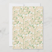 Moderne florale Boho Chic werden Sie meine Brautfr Einladung (Rückseite)