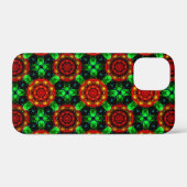 Moderne florale Boho-elegante abstrakte Muster #50 Case-Mate iPhone Hülle (Rückseite (Horizontal))