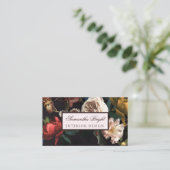 Moderne florale Bouquet Business Card Visitenkarte (Stehend Vorderseite)