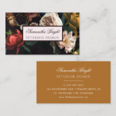 Moderne florale Bouquet Business Card Visitenkarte (Vorne/Hinten)