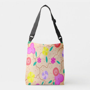Moderne florale Crossbody-Tasche Tragetaschen Mit Langen Trägern