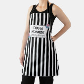 Moderne, florale elegante personalisierte Salons S Schürze (InSitu)