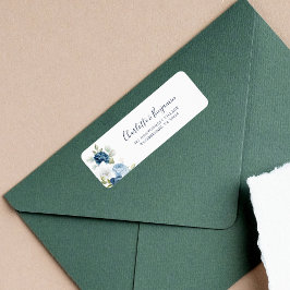 Moderne florale Elegante Skriptrückgabe adressiert