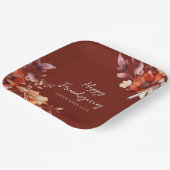 Moderne Florale Friendsgiving  Pappteller (Gewinkelt)