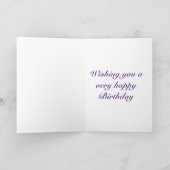 Moderne florale Geburtstagskarte Karte (Innenseite)