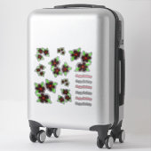 Moderne florale Geburtstagskleber Aufkleber (Koffer)