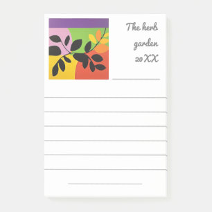 Moderne Florale Gestaltung, fett und abstrakt Post-it Klebezettel