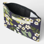 Moderne Florale Gestaltung mit anpassbarem Hinterg Zubehörtasche (Offen)