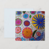 Moderne florale Grußkarte (Vorne/Hinten)