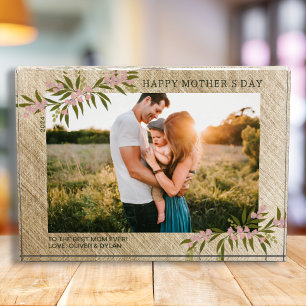 Moderne florale Happy Mother's Day Elegante Junge Fotoblock