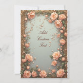 🌸 Moderne Florale Hochzeitsinfo Gestaltung 🌸 Einladung (Rückseite)